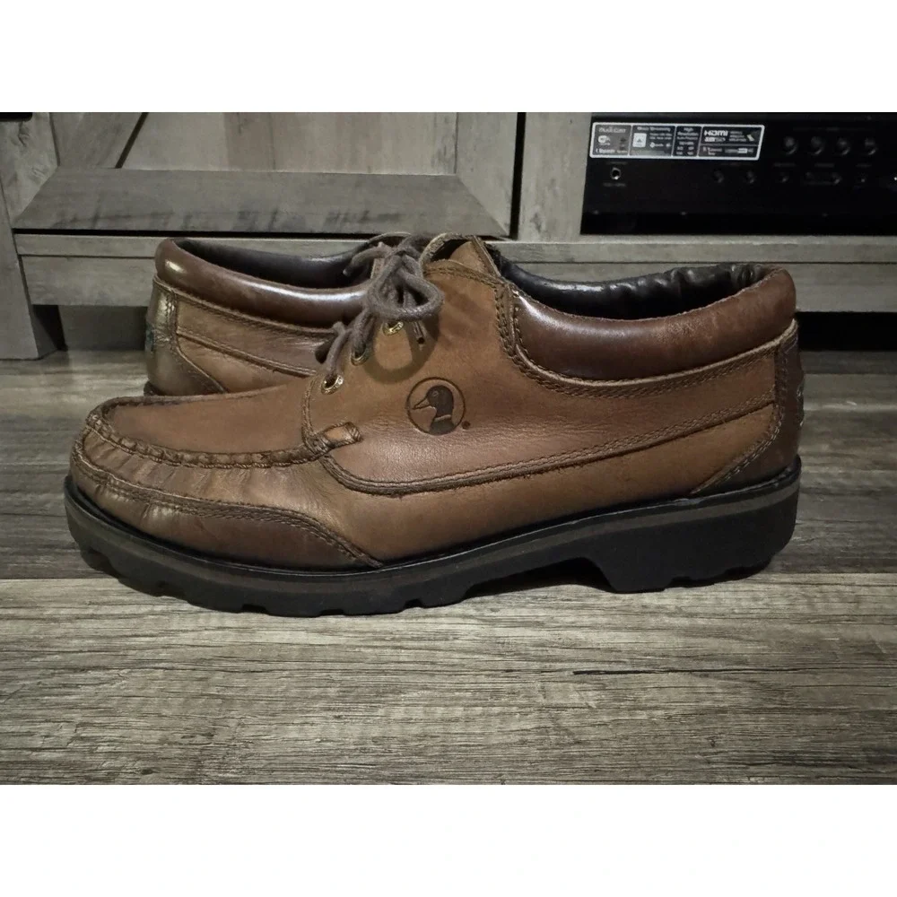 Duck Head Brown Soft Leather Dress Shoes‎ Adult Men's Size 10M